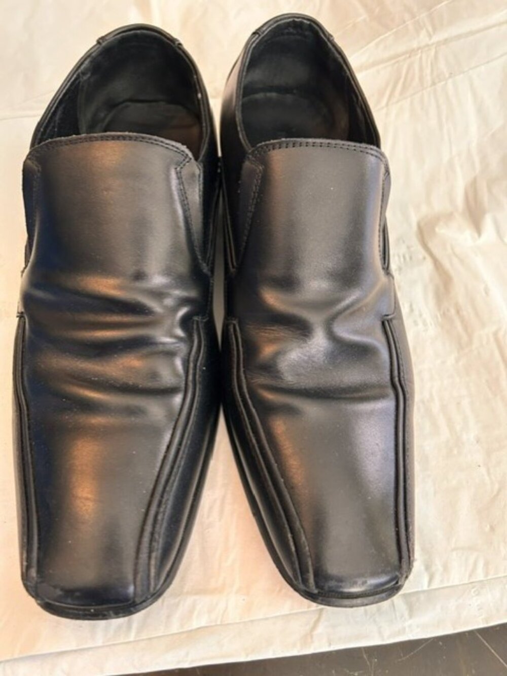Perry Ellis Portfolio Men's Black Slip-On Dress Shoes Size 10.5